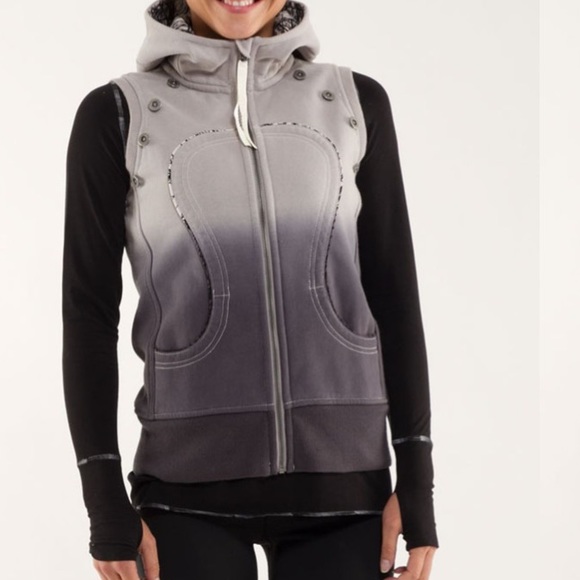 🌟HP🌟EUC Lululemon Special Edition Burgundy Hoodie detachable sleeves - size 10 - Picture 16 of 16